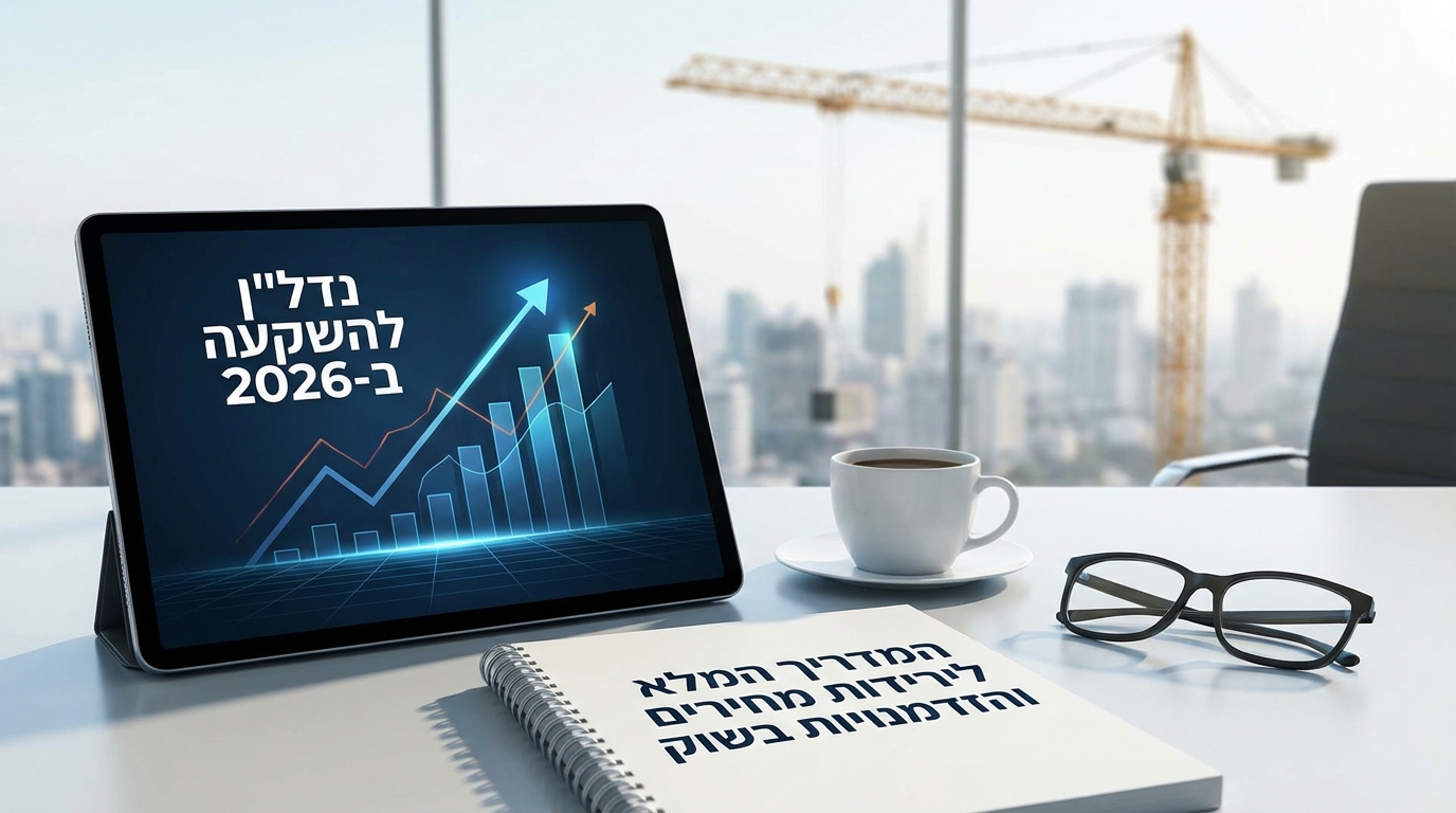 נדל"ן להשקעה ב-2026: המדריך המלא לירידות מחירים והזדמנויות בשוק