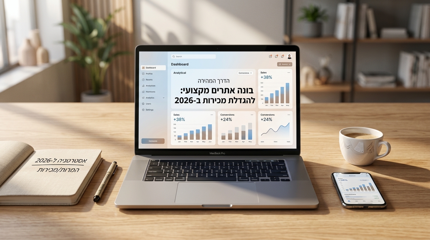 בונה אתרים מקצועי: הדרך המהירה להגדלת מכירות ב-2026